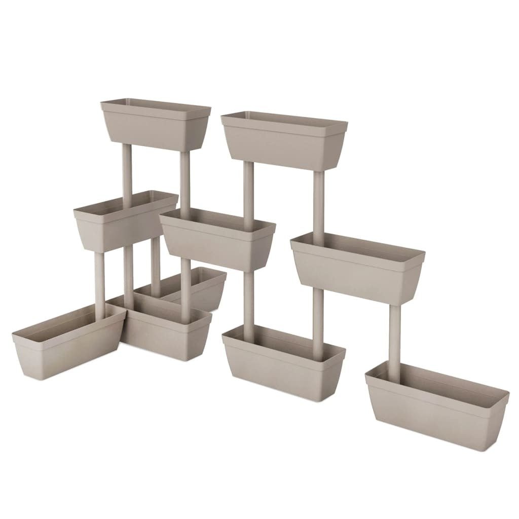 vidaXL Garden Planter 3 pcs 39.4" Taupe - Montana Home & Kitchen Co.