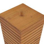 vidaXL Laundry Basket 11.8"x11.8"x17.7" Solid Teak Wood - Montana Home & Kitchen Co.