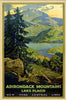 Vintage 1920S Adirondack Mountains Unframed Print Wall Art - Montana Home & Kitchen Co.