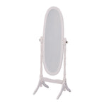 White Oval Cheval Standing Mirror - Montana Home & Kitchen Co.