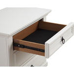 White Plantation 3 Drawer Nightstand - Montana Home & Kitchen Co.