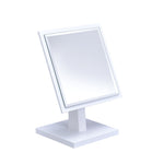 White Rectangle Makeup Shaving Tabletop Mirror - Montana Home & Kitchen Co.