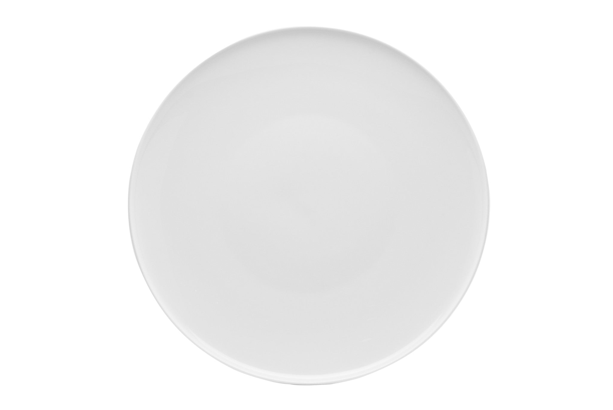 White Six Piece Round Coupe Porcelain Service For Six Dinner Plate Set - Montana Home & Kitchen Co.