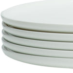 White Six Piece Round Coupe Porcelain Service For Six Dinner Plate Set - Montana Home & Kitchen Co.