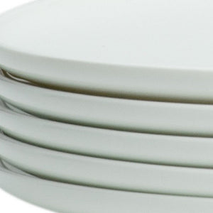 White Six Piece Round Coupe Porcelain Service For Six Dinner Plate Set - Montana Home & Kitchen Co.