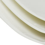 White Six Piece Square Bone China Service For Six Salad Plate Set - Montana Home & Kitchen Co.