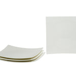 White Six Piece Square Bone China Service For Six Salad Plate Set - Montana Home & Kitchen Co.