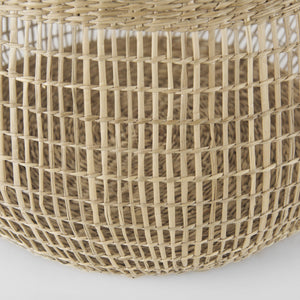 Wicker Storage Baskets With Long Handles Set Of Two - Montana Home & Kitchen Co.