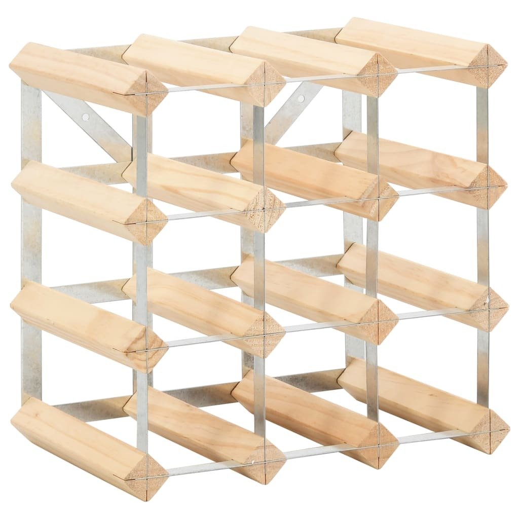 Wine Rack for 12 Bottles Solid Pinewood vidaXL - Montana Home & Kitchen Co.